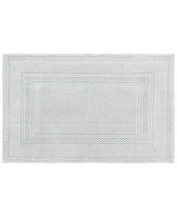 Jean Pierre Racetrack Stonewash Cotton Bath Rug, 21" x 34"