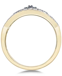 Wrapped Diamond Evil Eye Ring (1/6 ct. t.w.) 10k Gold or White Created for Macy's
