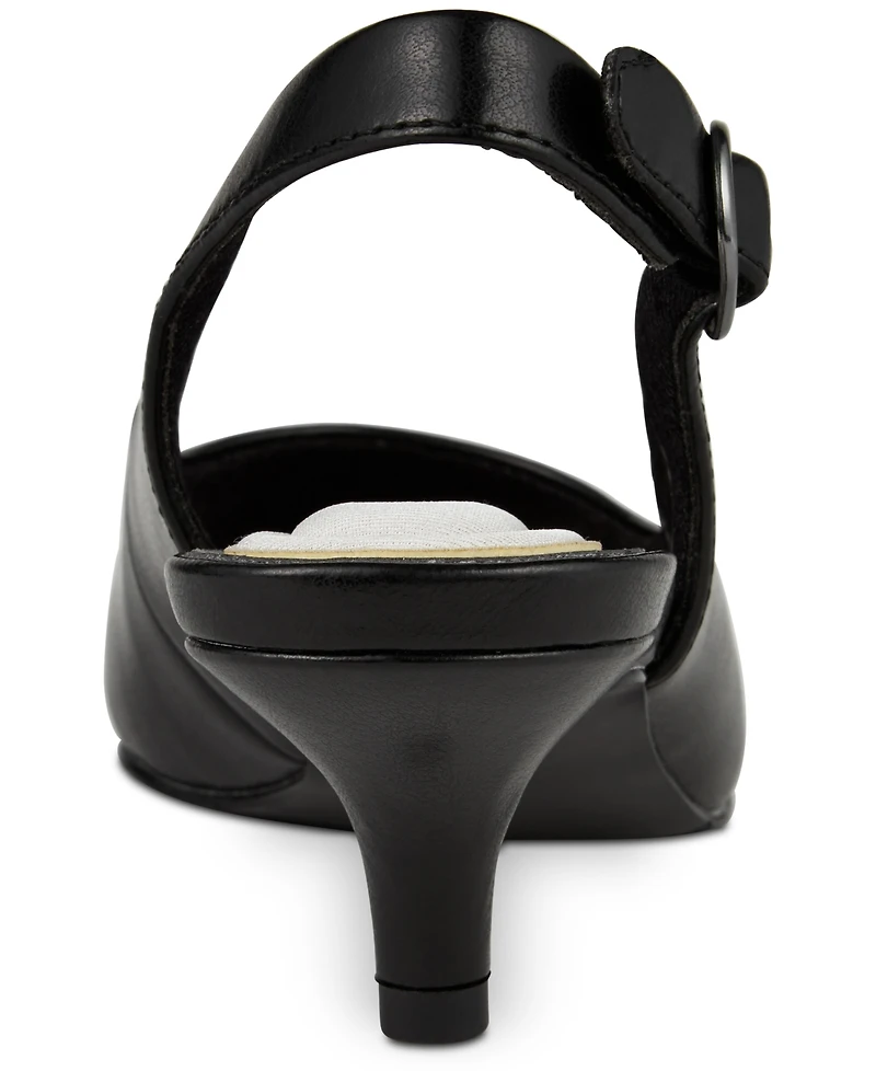 Easy Street Faye Slingback Kitten-Heel Pumps