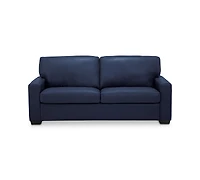 Ennia 75" Leather Apartment Sofa, Created for Macy's