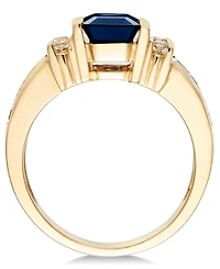 Effy Sapphire (2-1/4 ct. t.w.) and Diamond (1/6 Ring 14k Gold (Also Available Emerald)
