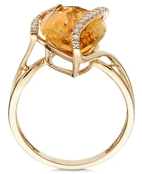 Effy Marquise-Cut Pink Amethyst (6-7/8 ct. t.w.) and Diamond (1/8 Wrap Ring 14k Gold (Also Citrine & London Blue Topaz)