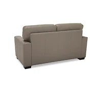Ennia 59" Leather Loveseat, Created for Macy's
