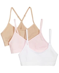 Maidenform 3-Pk. Seamless Crop Bras, Little & Big Girls