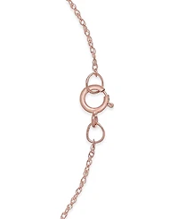 Pink Cultured Freshwater Pearl (8mm) & Diamond (1/4 ct. t.w.) 18" Pendant Necklace in 14k Rose Gold