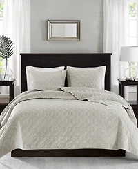 Madison Park Harper Quilted Velvet 3-Pc. Quilt Set