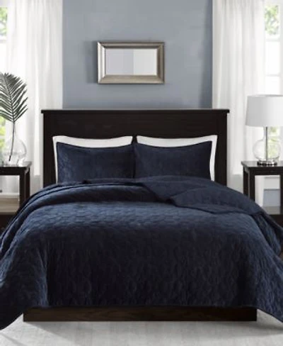 Madison Park Harper Quilted Velvet Quilt Sets
