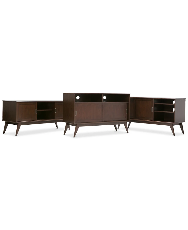 Kentler Mid Century Low Tv Media Stand