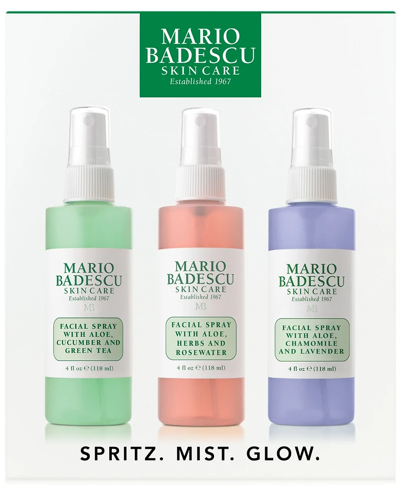 Mario Badescu 3-Pc. Spritz. Mist. Glow. Set