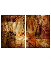 Ready2HangArt 'Earth Tone Abstract Iii' 2-Pc. Oversized Canvas Art Print Set
