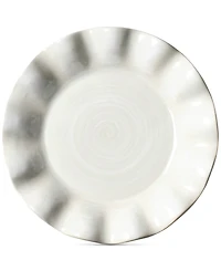 Coton Colors by Laura Johnson Signature Ruffle Round White Salad Plate