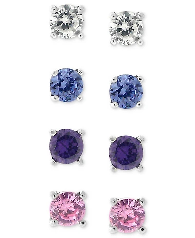 Giani Bernini Sterling Silver Earring Set, Multistone Stud Earring Set