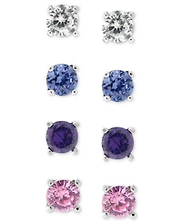 Giani Bernini Sterling Silver Earring Set, Multistone Stud Earring Set