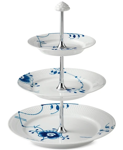Royal Copenhagen Blue Fluted Mega 3-Tier Etagere