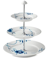 Royal Copenhagen Blue Fluted Mega 3-Tier Etagere