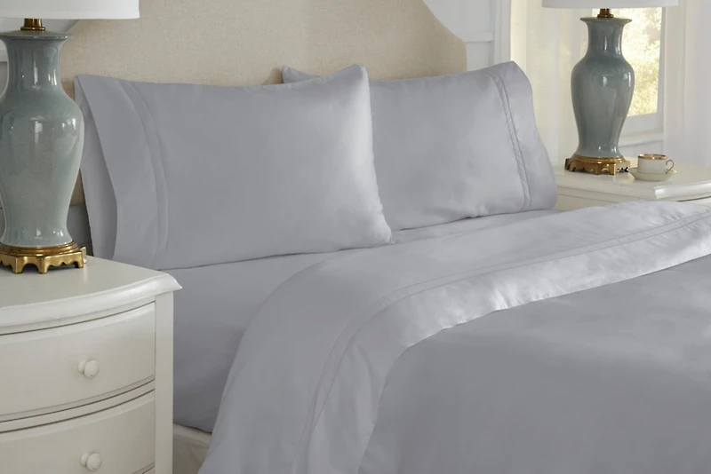Pointehaven Solid 620 Thread Count Cotton 4-Pc. Sheet Set, King