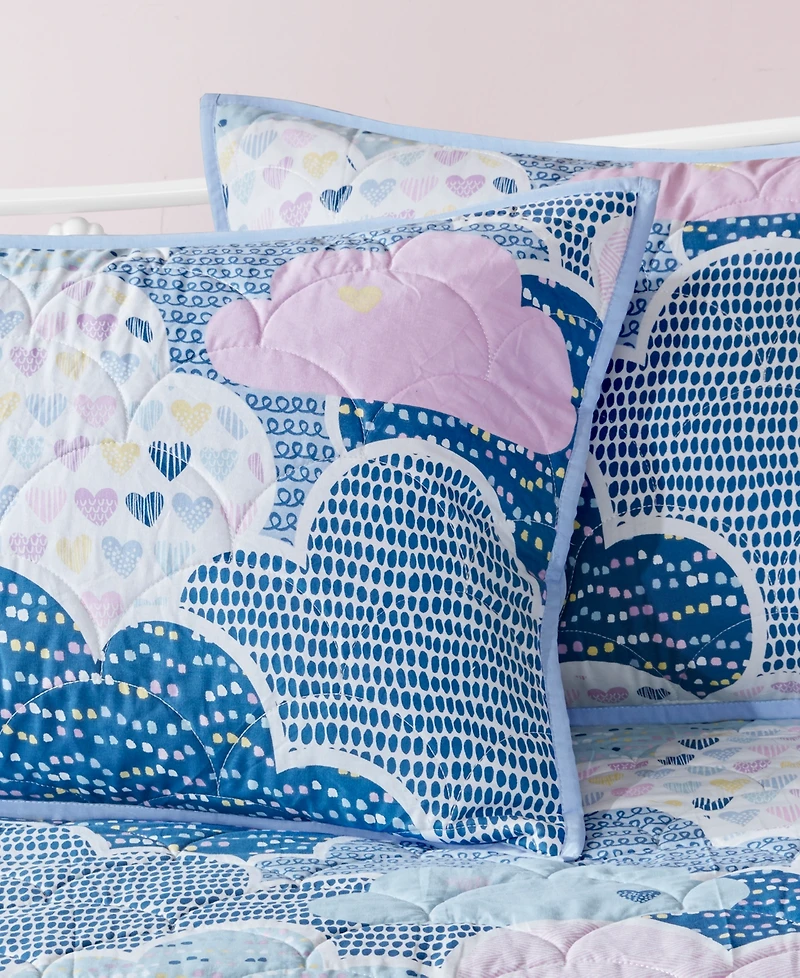 Intelligent Design Cloud Reversible Coverlet Set, Daybed