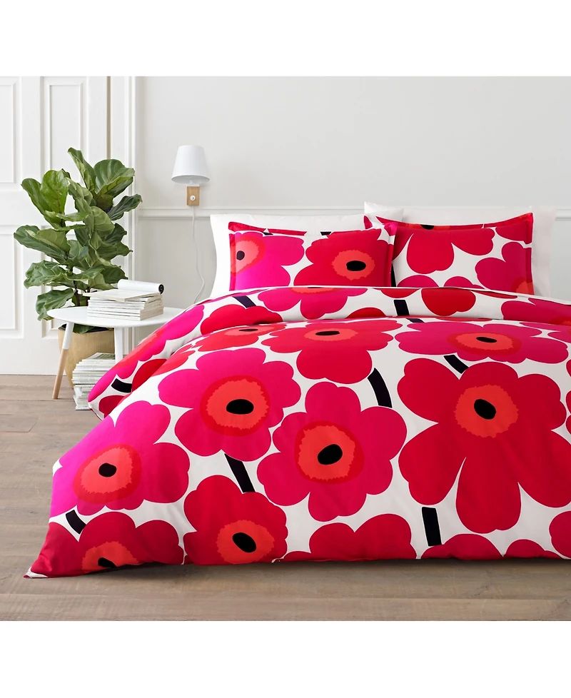 Marimekko Unikko Reversible 3-Pc. Comforter Set, Full/Queen