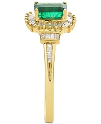 Emerald (3/4 ct. t.w.) & Diamond (1/3 ct. t.w.) Ring in 14k Gold