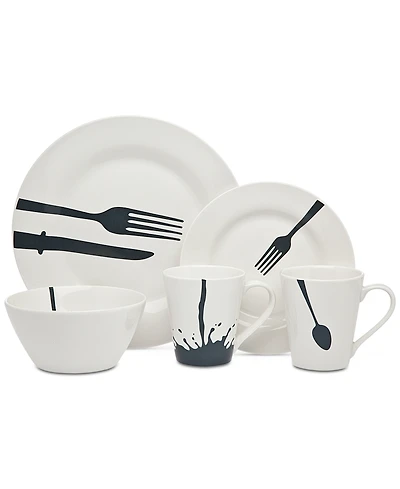Godinger Acme 16 Pc. Dinnerware Set, Service for 4