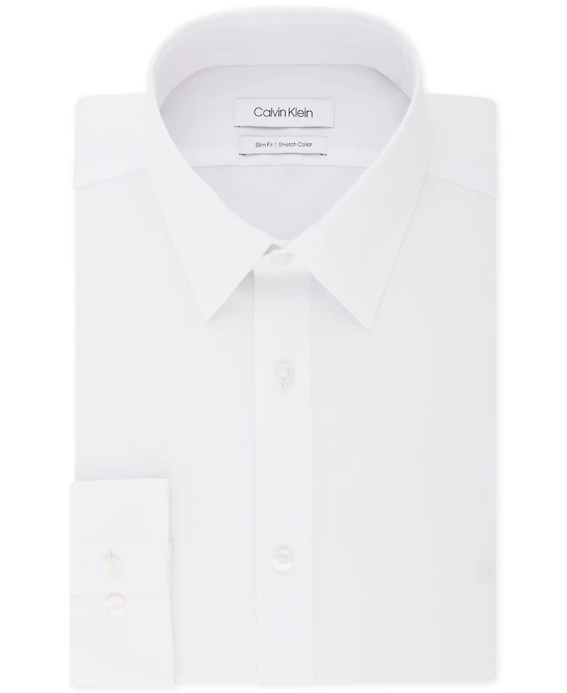 Calvin Klein Men's Slim-Fit Stretch Dress Shirt, Online Exclusive Created for Macy's