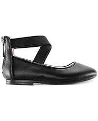 Nina Big Girls Marissa Crisscross Ankle Strap Ballet Flat