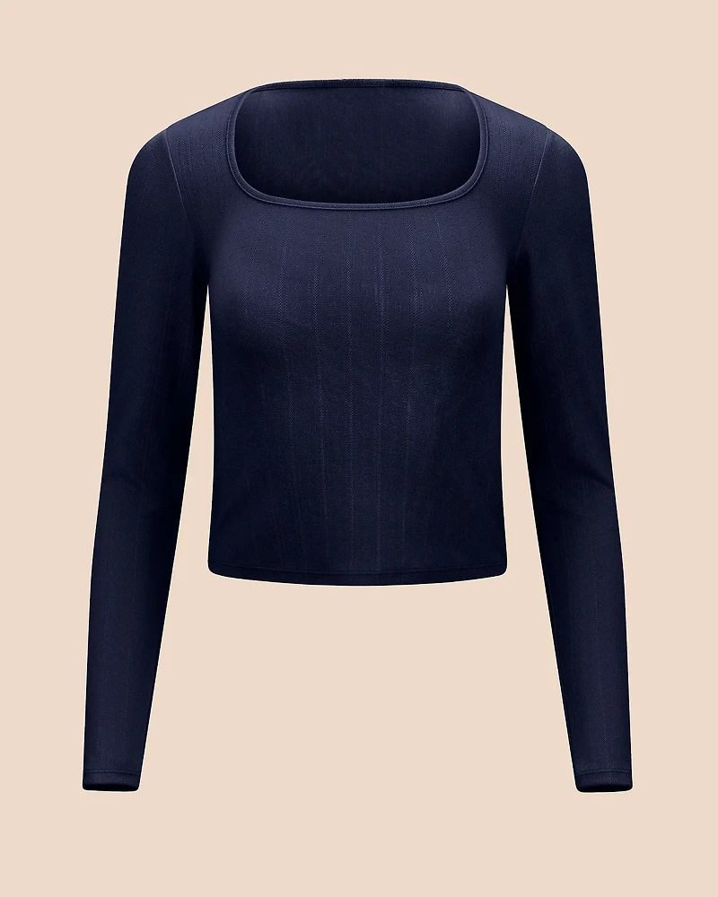 Pointelle Long Sleeve