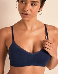 Pointelle Wireless Triangle Unlined