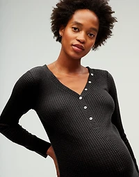 Cozy Henley Nightie Sleepshirt