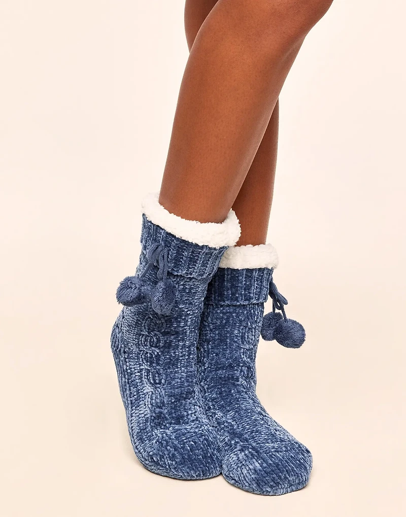 Fleece Lined Slipper Socks