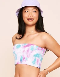 Arlette Smocking Bandeau Swim Top