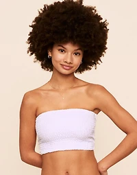 Arlette Smocking Bandeau Swim Top