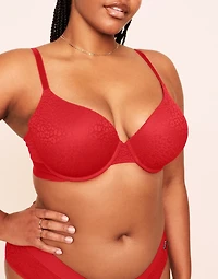 Kendall Lace Plunge Push Up Bra