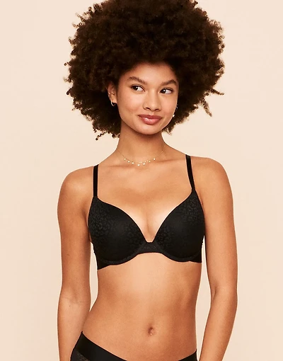 Kendall Lace Plunge Push Up Bra