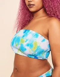 Arlette Smocking Bandeau Swim Top