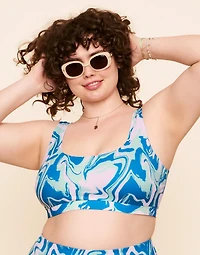 Rivka Reversible Square Necktop Bralette Swim Top