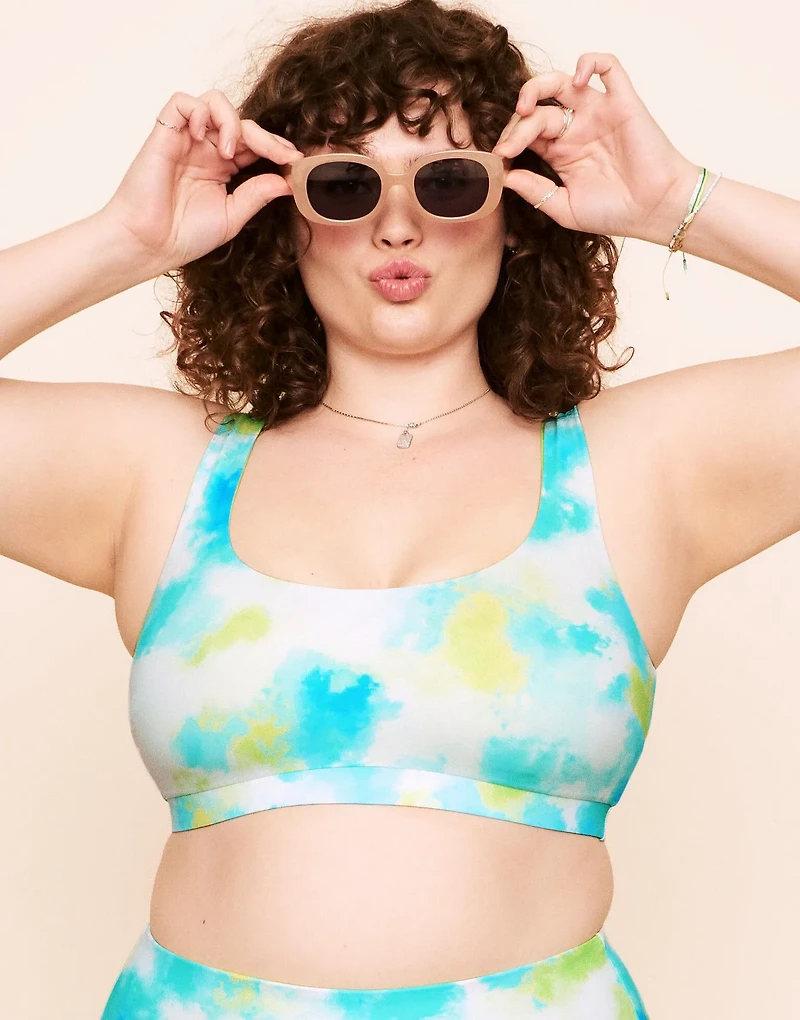 Rivka Reversible Square Necktop Bralette Swim Top