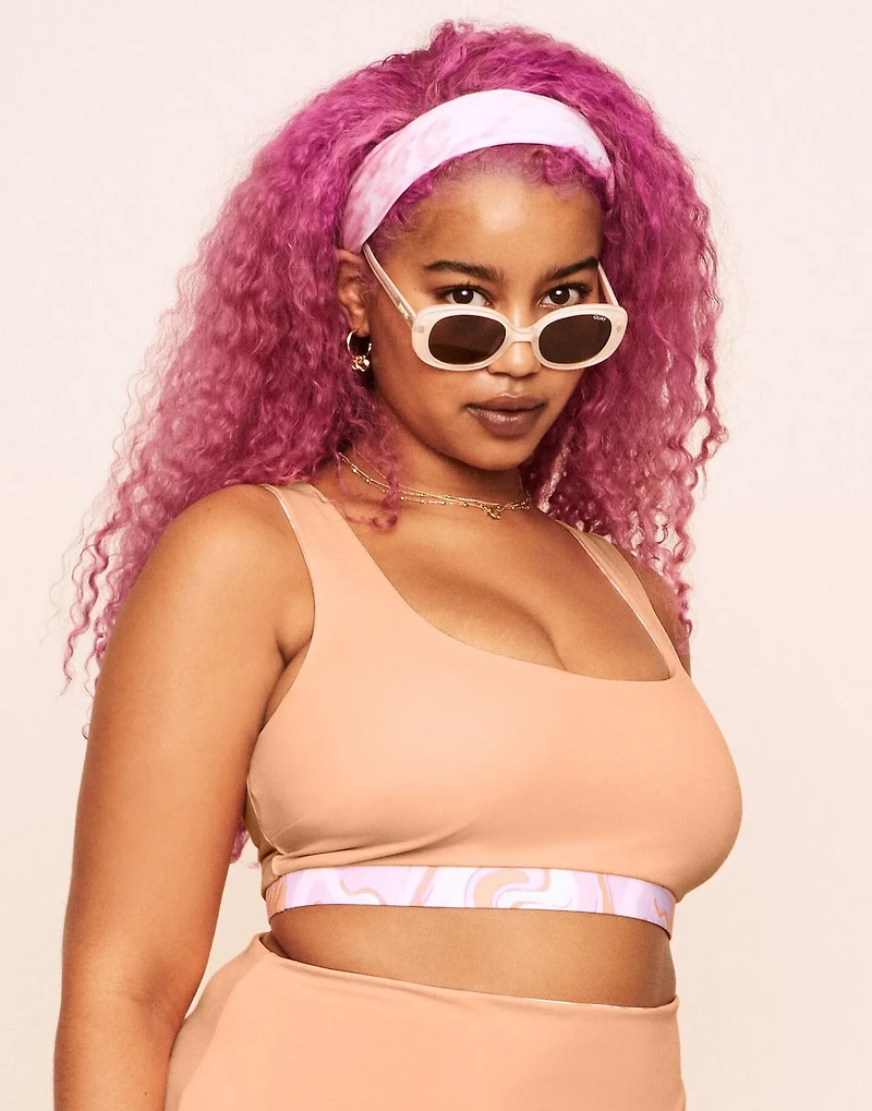 Rivka Reversible Square Necktop Bralette Swim Top