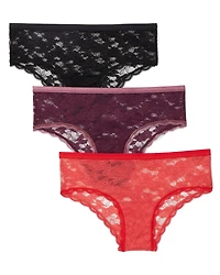 3-Pack Deirdre Allover Lace Cheeky Panties
