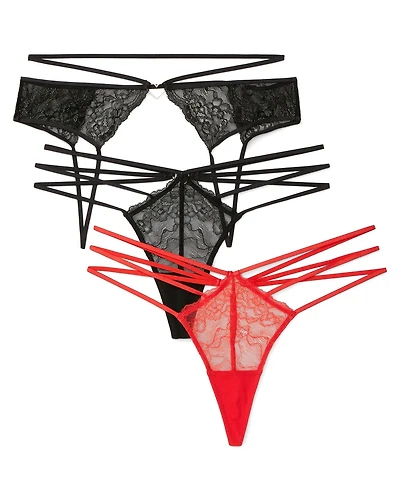 3-Pack Super Sexy Crotchless Panties