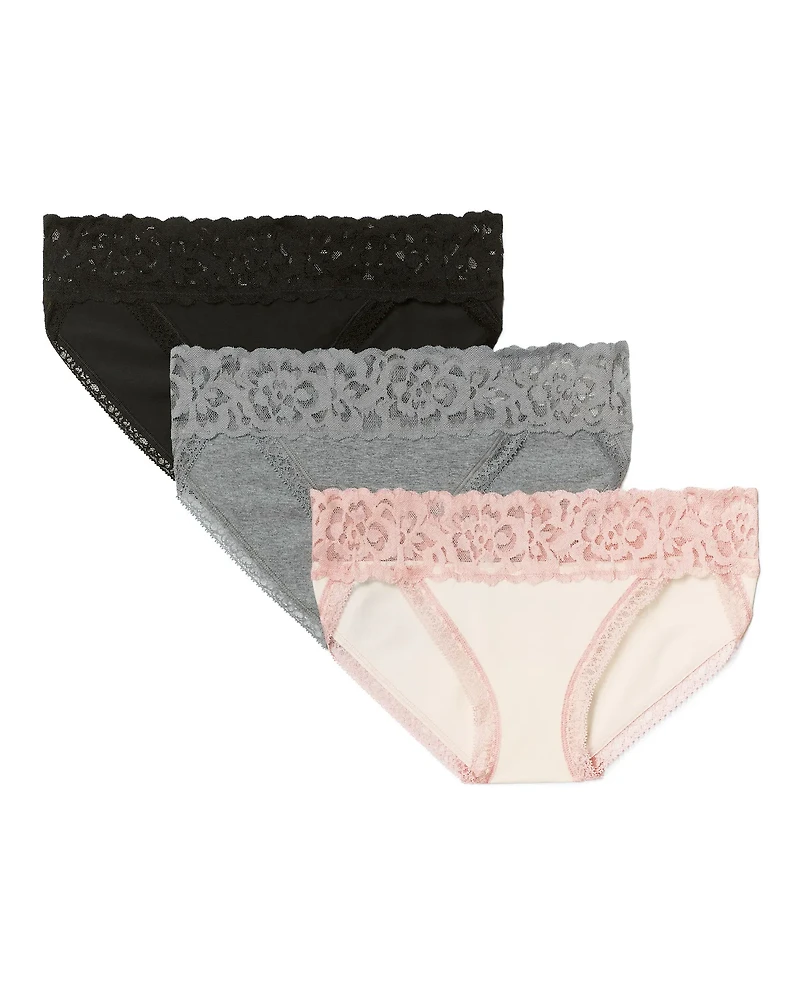 3-Pack Joanie Cotton Bikini Panties