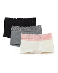 3-Pack Leondra Cotton Shortie Panties
