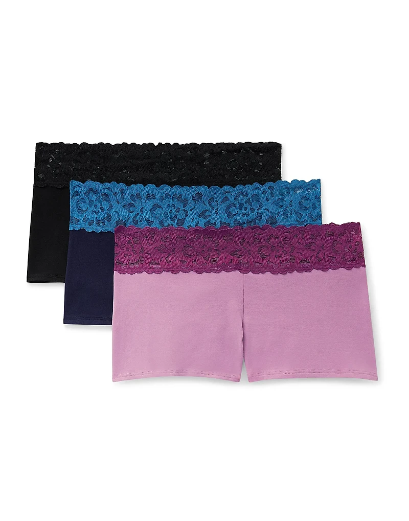 3-Pack Leondra Cotton Shortie Panties