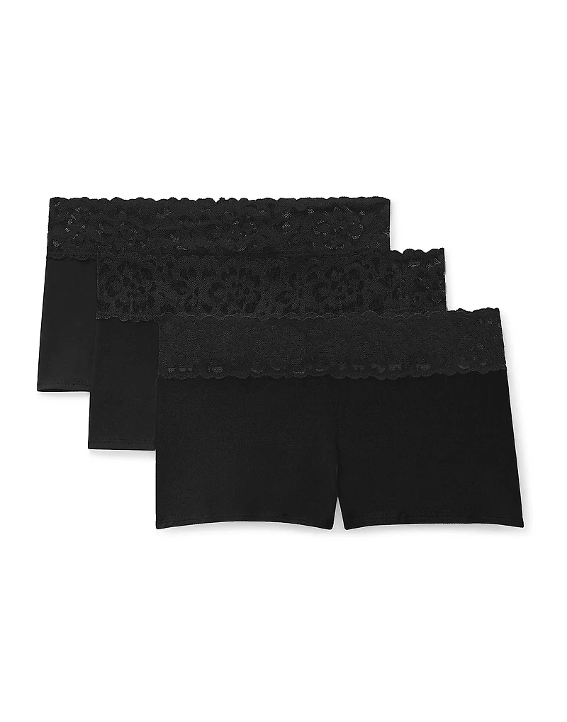 3-Pack Leondra Cotton Shortie Panties