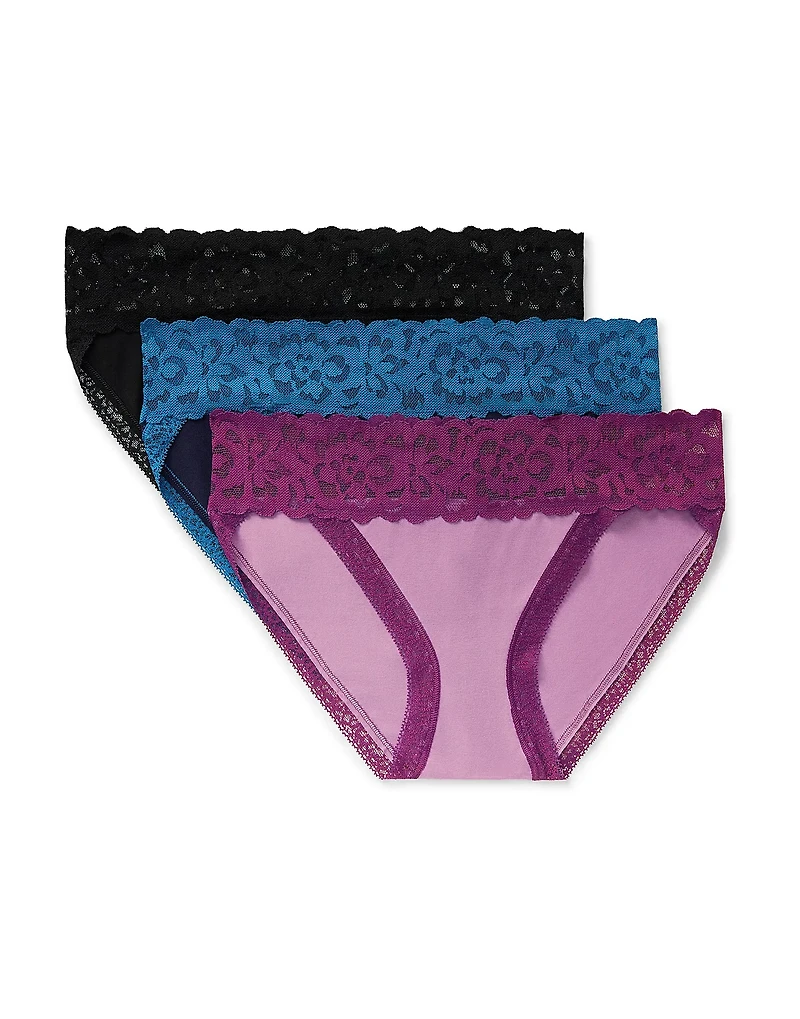 3-Pack Joanie Cotton Bikini Panties