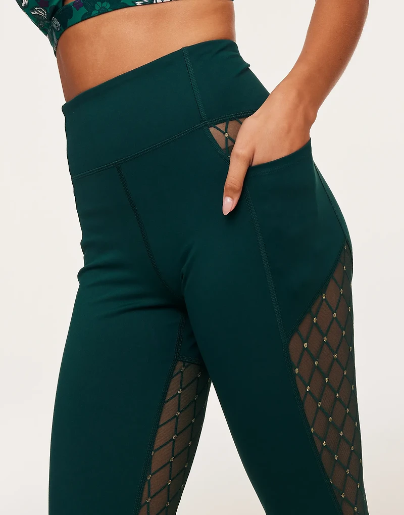 Lotus Novelty Mesh Legging
