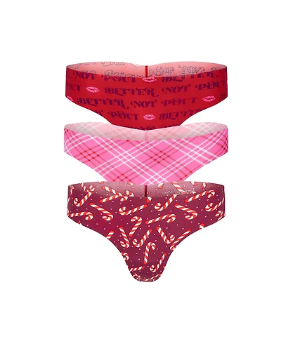 3-Pack Francine Invisible Thong Panties