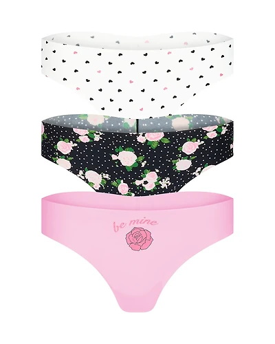 3-Pack Francine Invisible Thong Panties