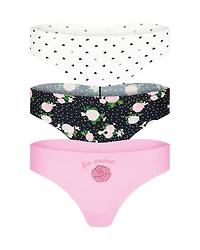 3-Pack Francine Invisible Thong Panties