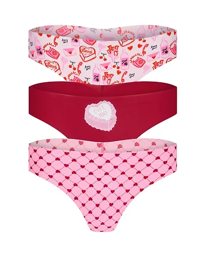 3-Pack Francine Invisible Thong Panties